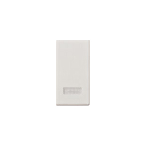 Copritasto per serie civili. TASTO 1M DIFFUSORE BIANCO.  Tasto intercambiabile 1 modulo, con diffusore illuminabile, bianco. VIM