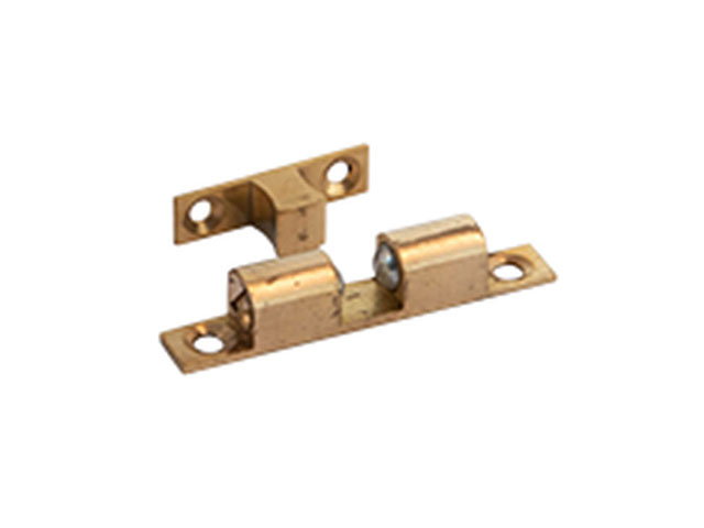 CRICCHETTO OTTONE 2 SFERE 9X49MM PER CHIUSURA ANTE 2 PEZZI