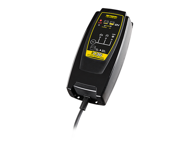 DECA Caricabatteria ELETTRONICO SM C70T automatico a corrente costante, con programma per la carica di mantenimento (carica ad i