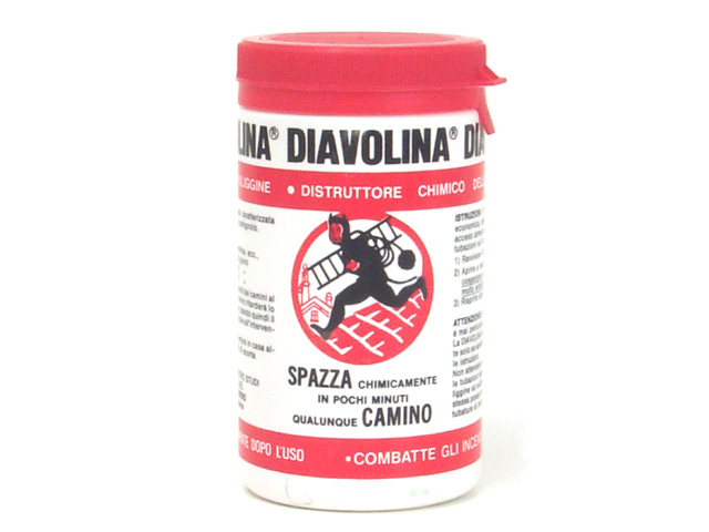 Diavolina per carbone. Spazza chimicamente in pochi minuti qualunque camino. 270grammi