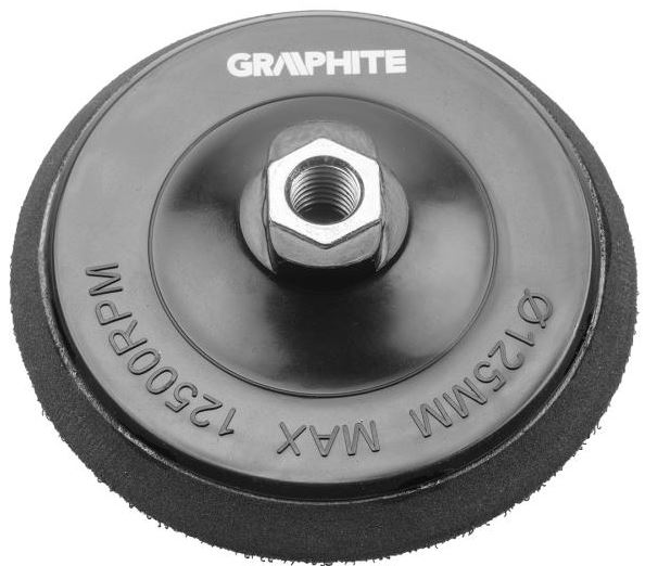 DISCO IN GOMMA CON VELCRO PER SMERIGLIATRICE 125MM X M14