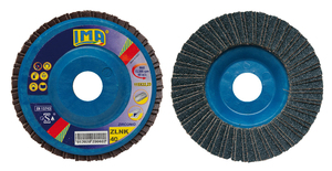 DISCO LAMELLARE AL ZIRCONIO DIAM.115X22,23MM GRANA 100 IMA