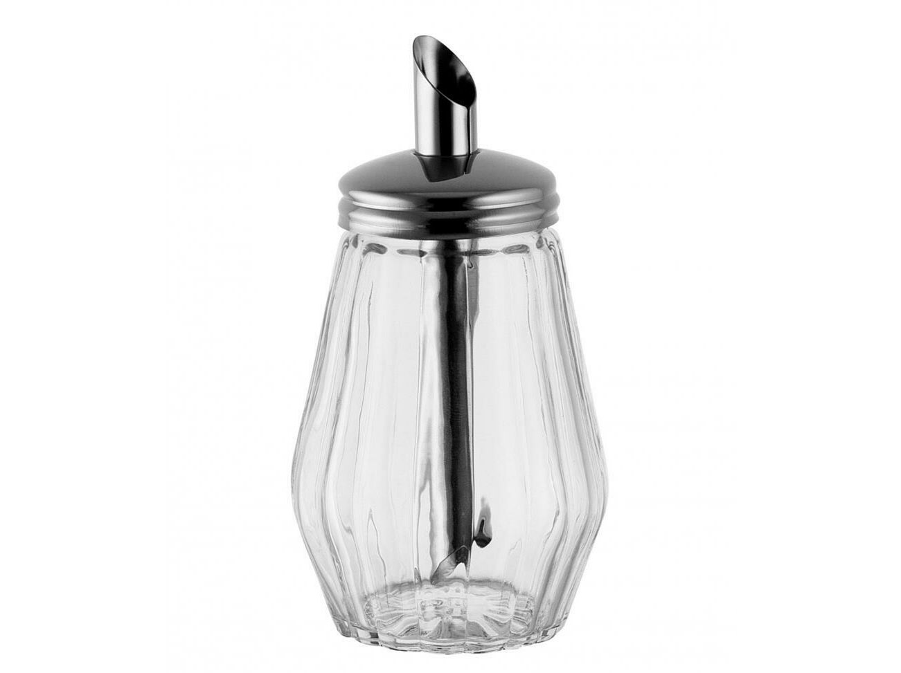 DOSATORE IN VETRO / INOX  ZUCCHERO CON TAPPO COLORATO 200ML ART. 20C/10TV SAMBA