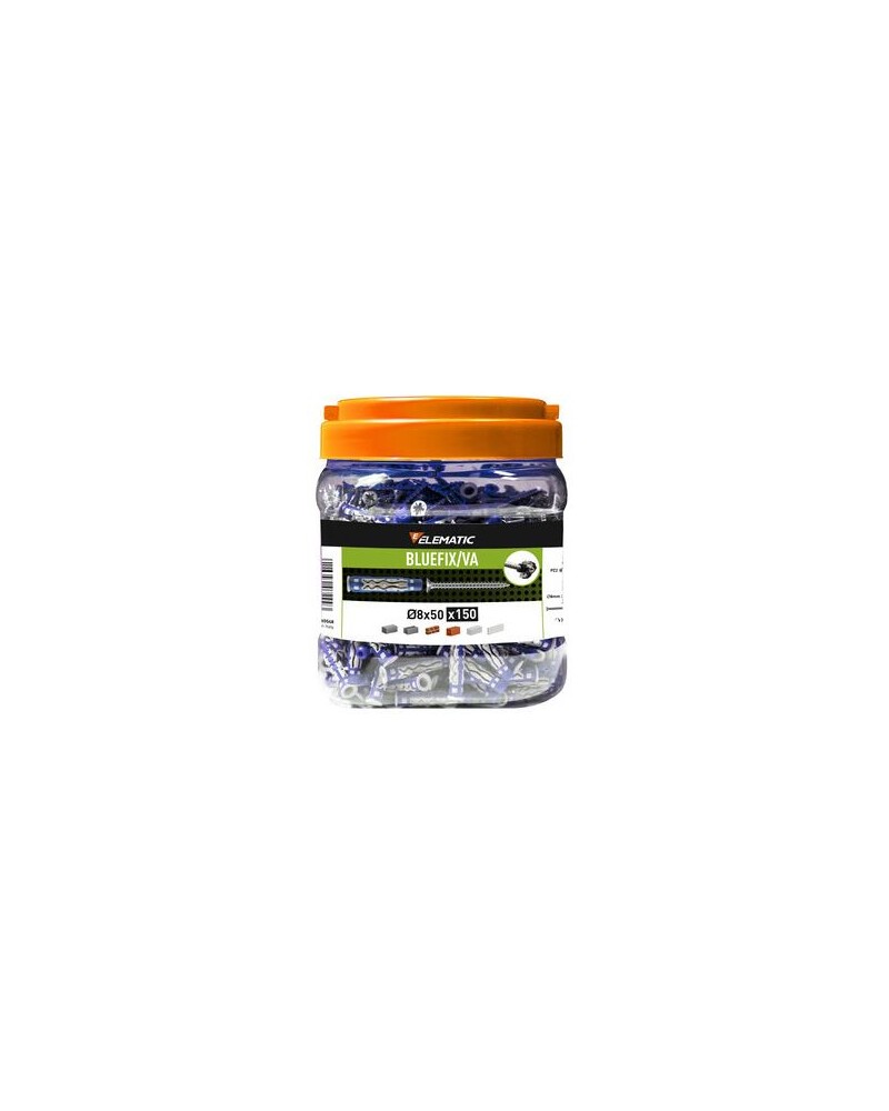 ELEMATIC TASSELLO BLUEFIX VA 8X50 CON VITE BARATTOLO 150PZ
