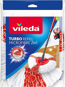 Fiocco turbo 2in1 TURBO SMART REFIL MICROFIBRA il fiocco si applica perfettamente alla piastra dalla forma triangolare che perme