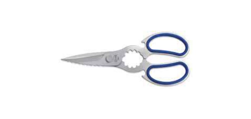 FORBICE CUCINA INOX SABBIATA CM24 BLU SANELLI