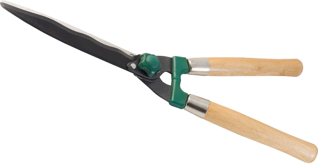 Forbice per siepe PAPILLON mod. ECO - manici in legno - con ammortizzatore - lunghezza lame 210 mm - lunghezza 530 mm