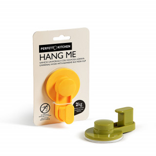 Gancio con ventosa adesiva  HANG ME BAGNO 1 POSTO Perfetto per l'installazione su superfici lisce come vetro e piastrelle, per a