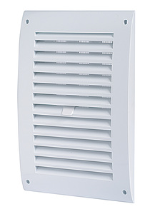 GRIGLIA AERAZIONE ABS CON CHIUSURA E RETE 140X300MMin ABS, alette regolabili chiuso/aperto, con zanzariera. Dimensioni esterne c