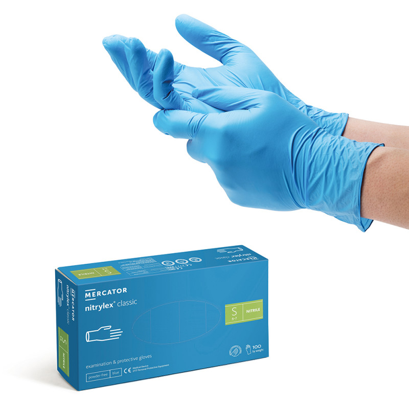 Guanti nitrile nitrylex TAGLIA M 100pz/3,5gr