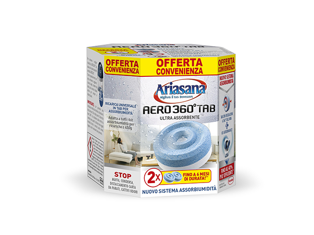 Henkel Ariasana AERO 360° ricarica 2 pezzi 450 gr, profumazione classica inodore.