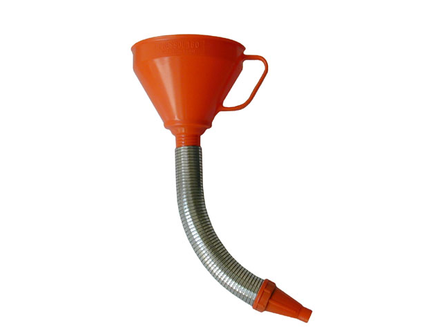 Imbuto Pressol da mm. 160, in plastica, con becco flessibile in metallo Capienza 1,30 litri.