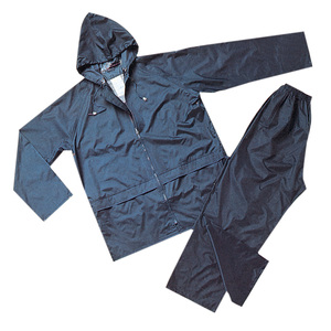 IMPERMEABILE BLU COMPLETO DI GIACCA E PANTALONI TG. M MODELLO NIAGARA