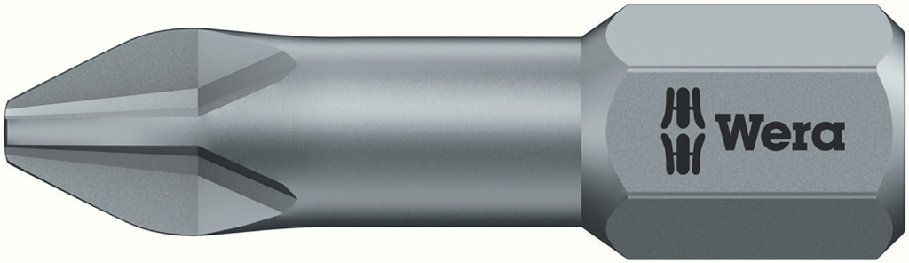 Inserto a croce WERA PH3 X 25MM art.851/1 TZ tipo Phillips con zona di torsione ottimizzata esagono 1/4