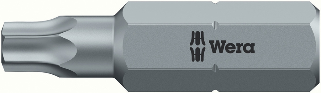Inserto per viti con impronta Torx 40 non forato WERA art.867/1Z - lunghezza 25 mm - esagono 1/4