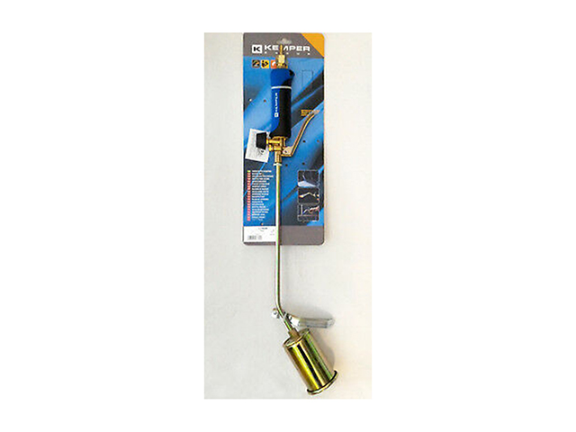 Kemper cannello a leva con fiamma pilota/economizzatore, con prolunga 35cm, e beccuccio diametro 45mm. Lunghezza totale 63cm. Il