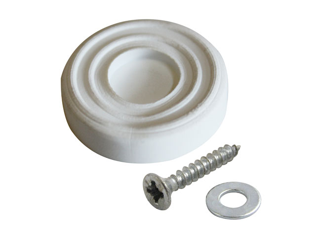 LABOR SOTTOPIEDI GOMMA BIANCO 23MM CON VITE PEZZI 8