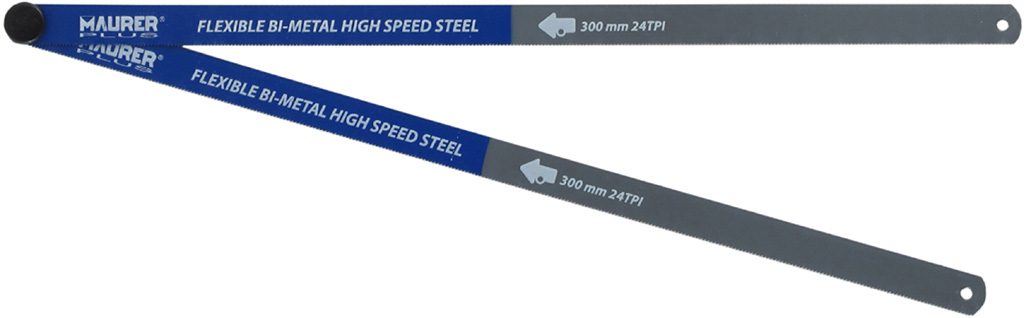 Lama HSS T 24  bi-metal MAURER PLUS per seghetti da metallo da 300 mm