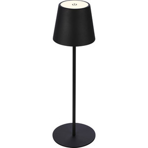 LAMPADA DA TAVOLO LED COLORE NERO CON BATTERIA RICARICABILE 2,6W 280LUMEN