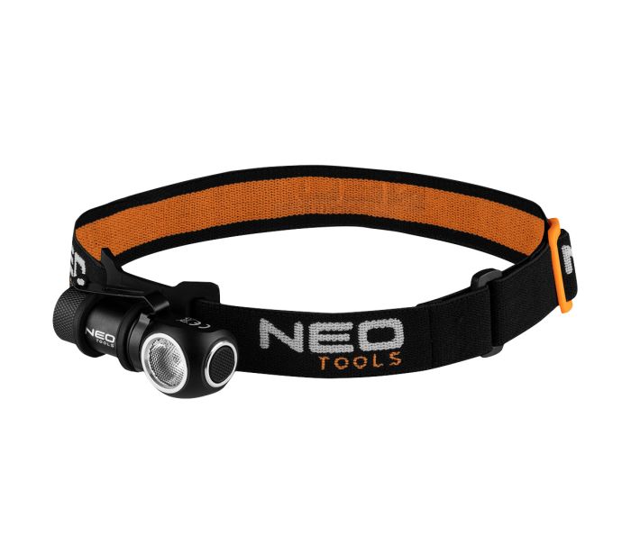 LAMPADA FRONTALE RICARICABILE 600 LM USB A CARICA MAGNETICA CREE XPG3 LED NEO TOOLS ART.99-027