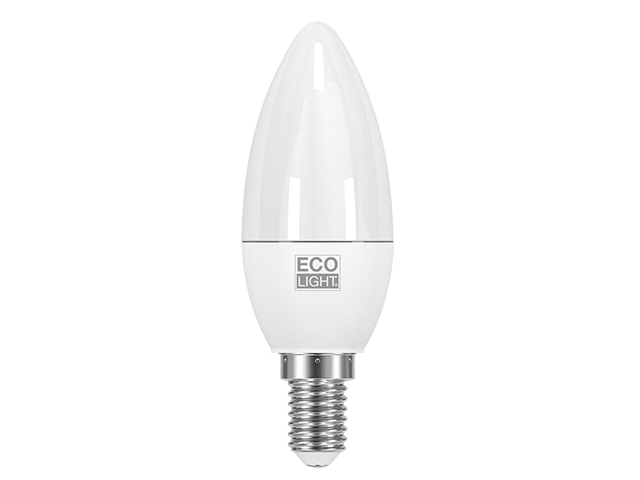 LAMPADA LED CANDELA E14 6W come i vecchi 40W 490LUMEN 4000K ECOLIGHT