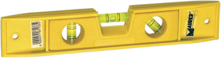 Livella magnetica MM230 MAURER mod. TORPEDO corpo in plastica con 3 bolle