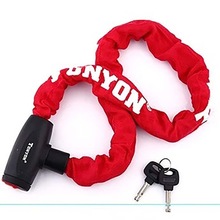 LUCCHETTO CON CHIAVE A CATENA X MOTO RICOPERTO TESSUTO TONYON ART. 21484