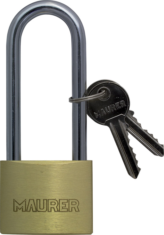 Lucchetto di sicurezza 40MM rettangolare in ottone ad arco extra-lungo