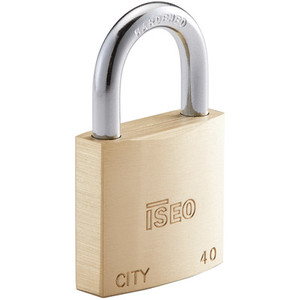 LUCCHETTO RETTANGOLARE MM40 CITY BY ISEO ARCO CORTO