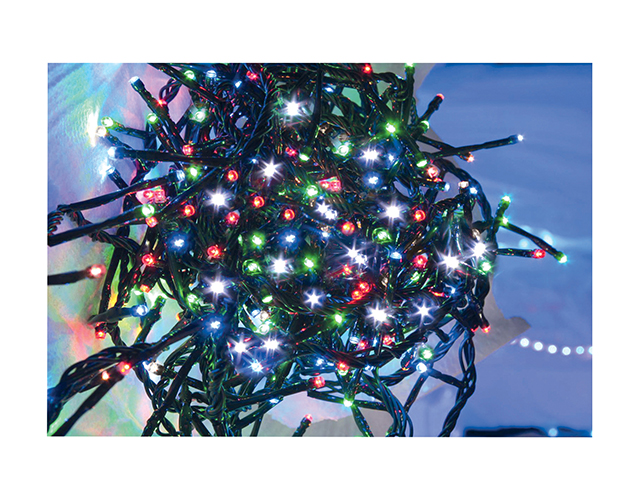 LUCI NATALE A BATTERIA 60 LED MULTICOLORE 6 METRI
