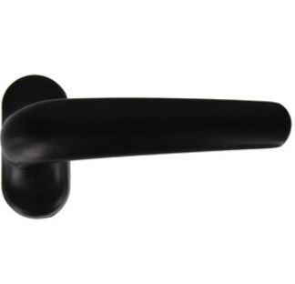 MANIGLIA PER INFISSI ALLUMINIO NEROinteramente in alluminio. Quadro 8 mm Colore nera