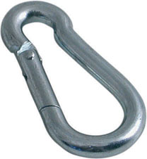 Moschettone di sicurezza MAURER in acciaio zincato MM140