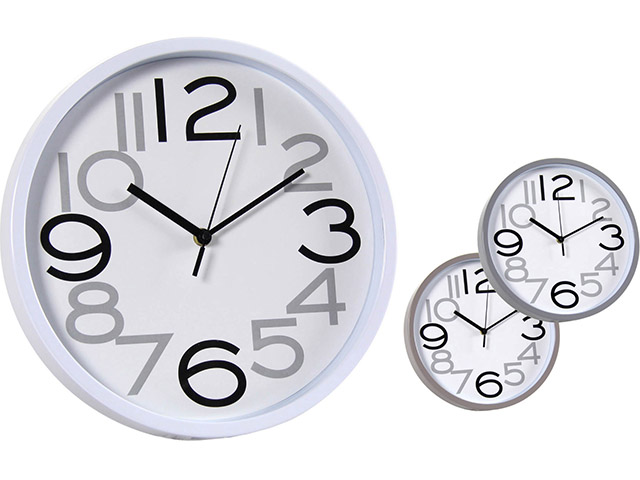 OROLOGIO PARETE TONDO cm31 bianco