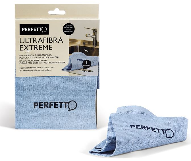 PANNO IN MICROFIBRA PER VETRI ULTRAFIBRA EXTREME 36X32CM ART. 0264E PERFETTO