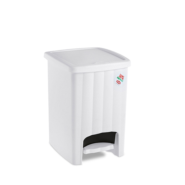 Pattumiera Margherita a pedale BIANCO 20LT