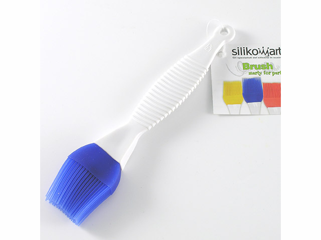 PENNELLO IN SILICONE ALIMENTARE CON IMPUGNATURA IN PLASTICA COLORE BLU