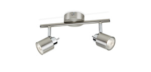 PHILIPS LAMPADA IN METALLO MERANTI 2 FARETTI GU10