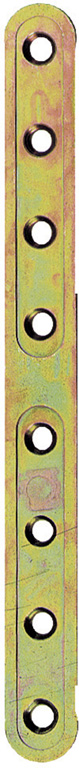 Piastra di rinforzo MAURER pesante, diritta mm.312 - in acciaio tropicalizzato - spessore 2,5 mm