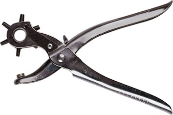 PINZA FUSTELLATRICE MM2-4,5 CON 6 FUSTELLE LUNGHEZZA 220MM