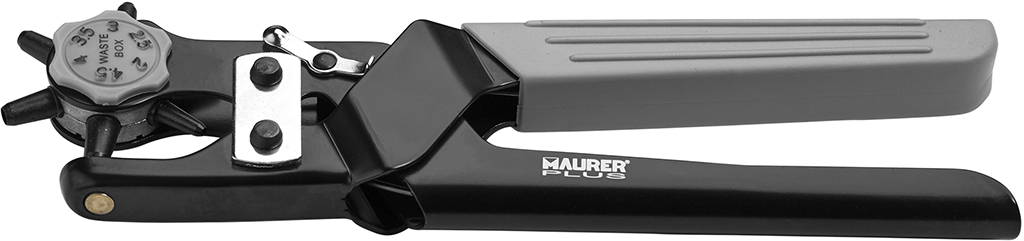 Pinza fustellatrice professionale a 6 fustelleMM2,4-5 MAURER PLUS - Lunghezza 230 mm