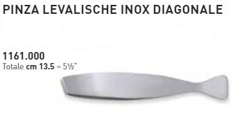 PINZA LEVALISCHE INOX TAGLIO DIAGONALE AMBROGIO SANELLI A1161000