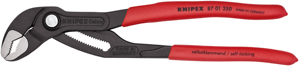 Pinza regolabile per tubi MM250 KNIPEX mod. COBRA in acciaio cromo vanadio