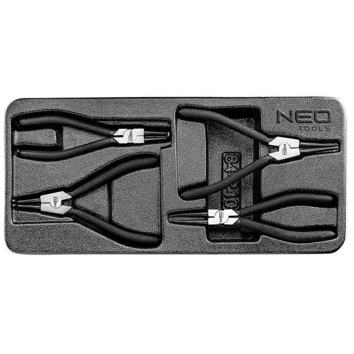 Pinze per anelli di sicurezza, set di 4 pezzi 84-240 NEO