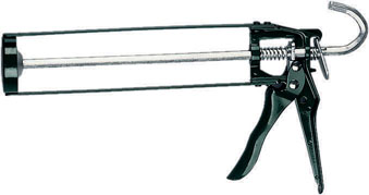 Pistola per silicone MAURER mod. OPEN  - telaio aperto in lega e acciaio - avanzamento a frizione.