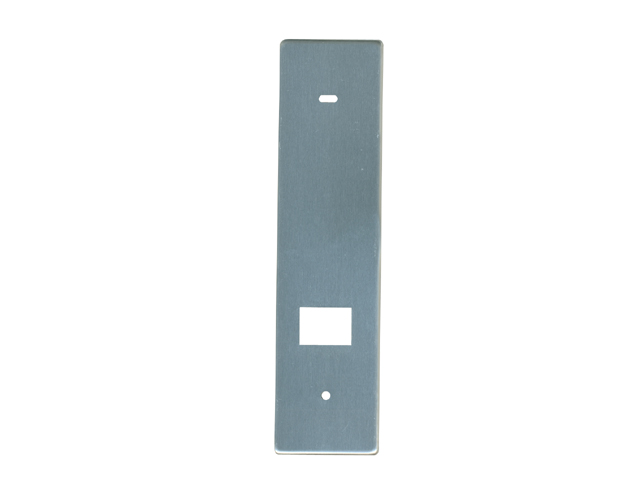 Placca in alluminio anodizzato argento per avvolgitore tipo Uni 6-8-12