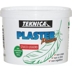 PLASTER PIUMA STUCCO LEGGERO 500ML per interno utile per stuccare superfici murali, legno, ferro, pavimenti, ghisa. Sovravernici