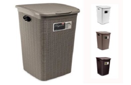 PORTABIANCHERIA ELEGANCE 50LT STEFANPLASTCOLORE BIANCO COD. TC463