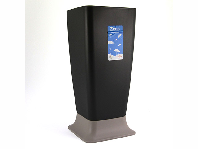 PORTAOMBRELLI ZEUS ANTRACITE CON BASE COLOR TORTORA ART. 72013 STEFANPLASTcm25x25 x 55h