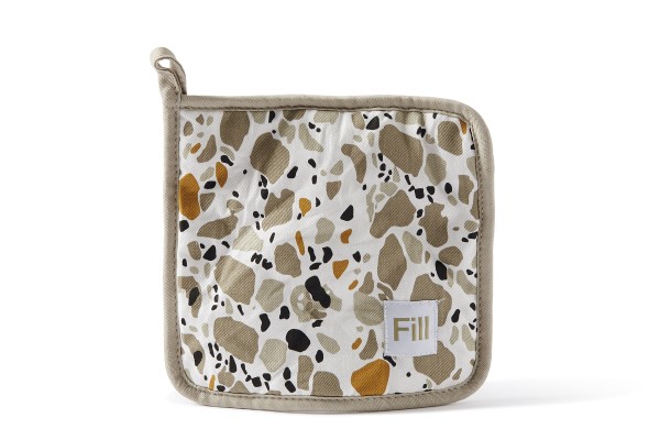 PRESINA CUCINA IN COTONE CM18X18 GRIGIO MARMITTONE PERFETTO ART. 29077