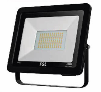 PROIETTORE PER ESTERNI LED 100W B20 FSL 4000K 8000LUMEN . Corpo interamente in alluminio, vetro temperato, impermeabile IP65, 15